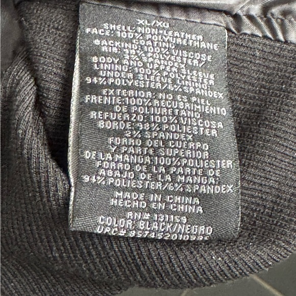 SEBBY Faux Leather Black Bomber/Motorcycle Women’s Jacket - Picture 7 of 13